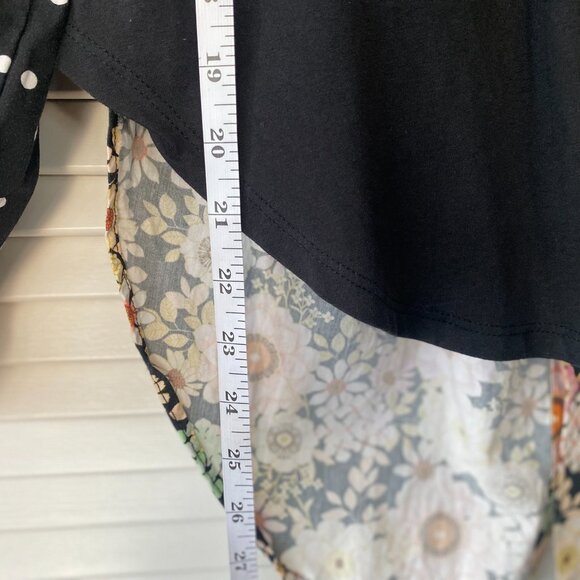 Anthropologie Maeve Split-Back Floral Polka Dotted Top, Size XS - Picture 7 of 9